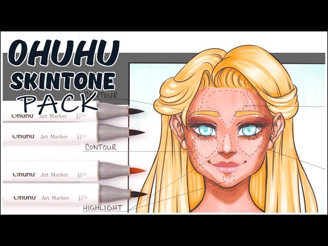 How to Color Skin Tones with the Ohuhu Marker Skin Tone Pack ✨ 