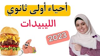 الليبيدات اولى ثانوي 2023|| أحياء الصف الاول الثانوي