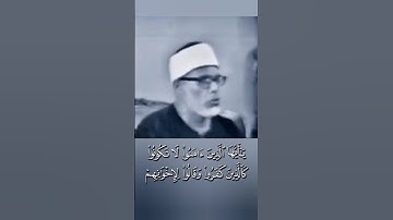 تلاوة نادرة خاشعة ومرئية للقارئ الشيخ محمود خليل الحصري رحمه الله 🤲🏻🤍