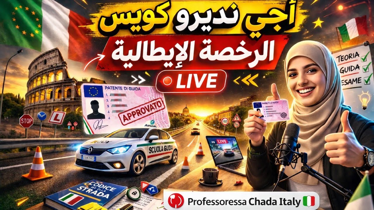 🚗 أخيراً… كيفاش تنجح فالرخصة الإيطالية من أول مرة؟ (السر كامل هنا