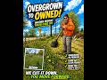 Overgrown Property Cleanup! Grass CUT DOWN Fast 💪🌱