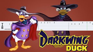 Video thumbnail of "Darkwing Duck - Theme Guitar Tab"