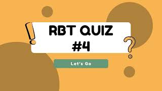 RBT Practice Exam - Quiz 4 | Quizzma