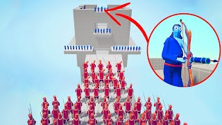 STORM THE CASTLE 100x MELEE ⚔️ vs 🏹 100x RANGED BATTLE / Totally Accurate Battle Simulator ( TABS )