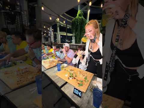 Sushi team eating challenge