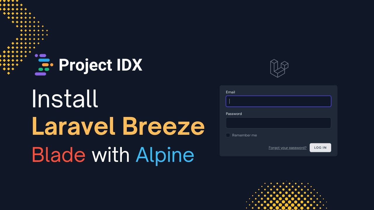 How to Install Laravel Breeze on Project IDX - YouTube