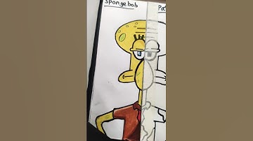 One Drawing, But in 2 Different styles Pt.1 SpongeBob Edition! (#shorts)