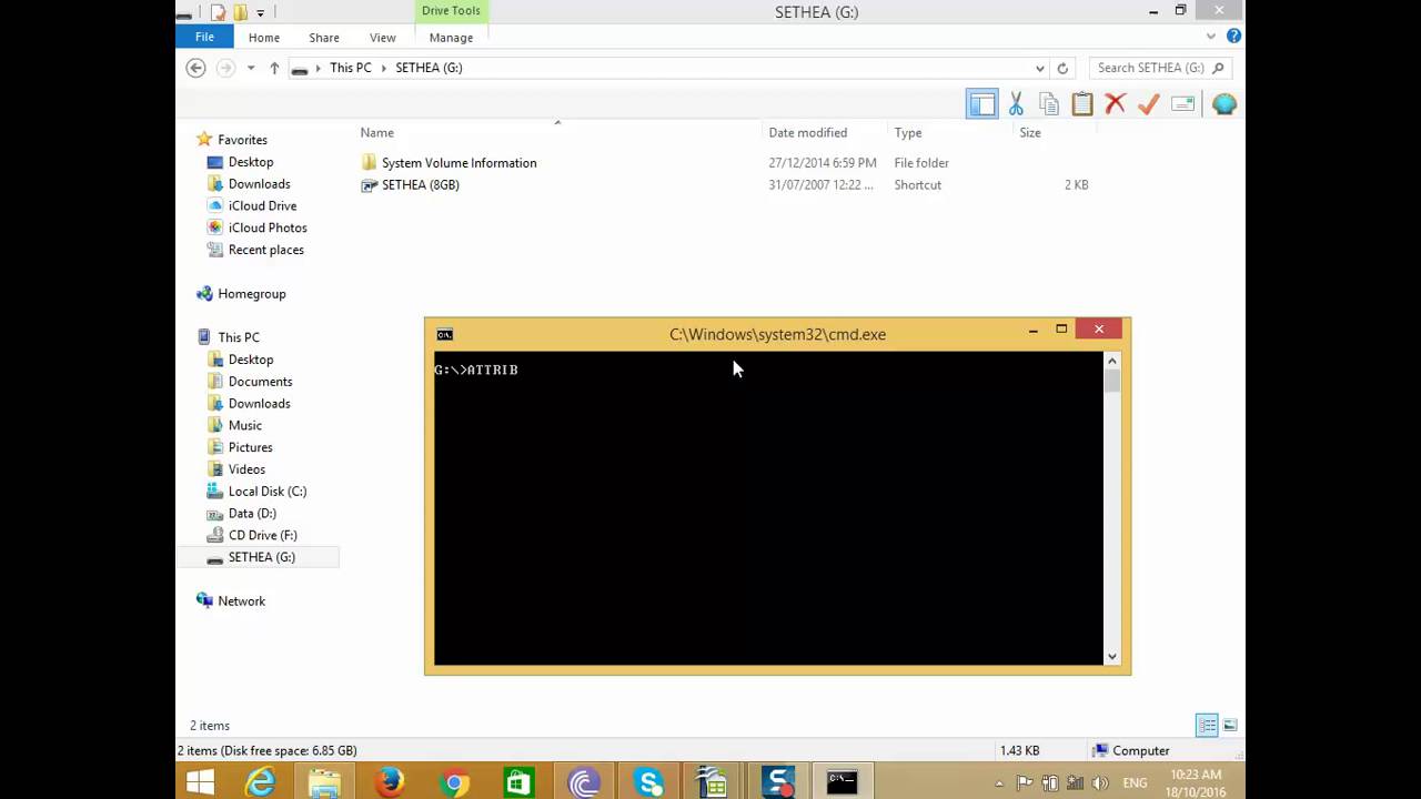how-to-show-hidden-file-in-usb-flash-that-attack-by-virus-youtube