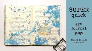 Super quick 5 min art journal page #40