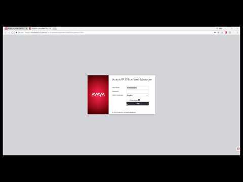 Avaya Web Manager