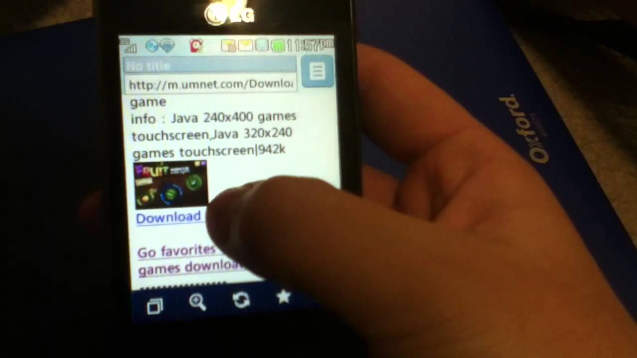 LG 840G - Downloading Free Games from Opera Mini 7.1 