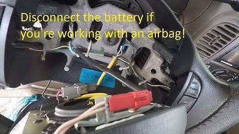 97-03 Ford F150 Expedition clockspring Removal and Replacement