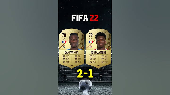 Eduardo Camavinga VS Aurelien Tchouameni Fifa Comparison | #fifa23 #eafc24 #football #shorts #fc24