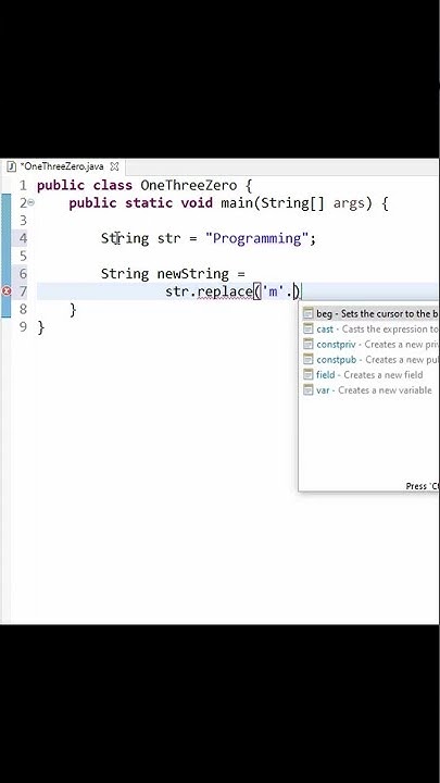 Java Program to replace a character with another character in a string ...