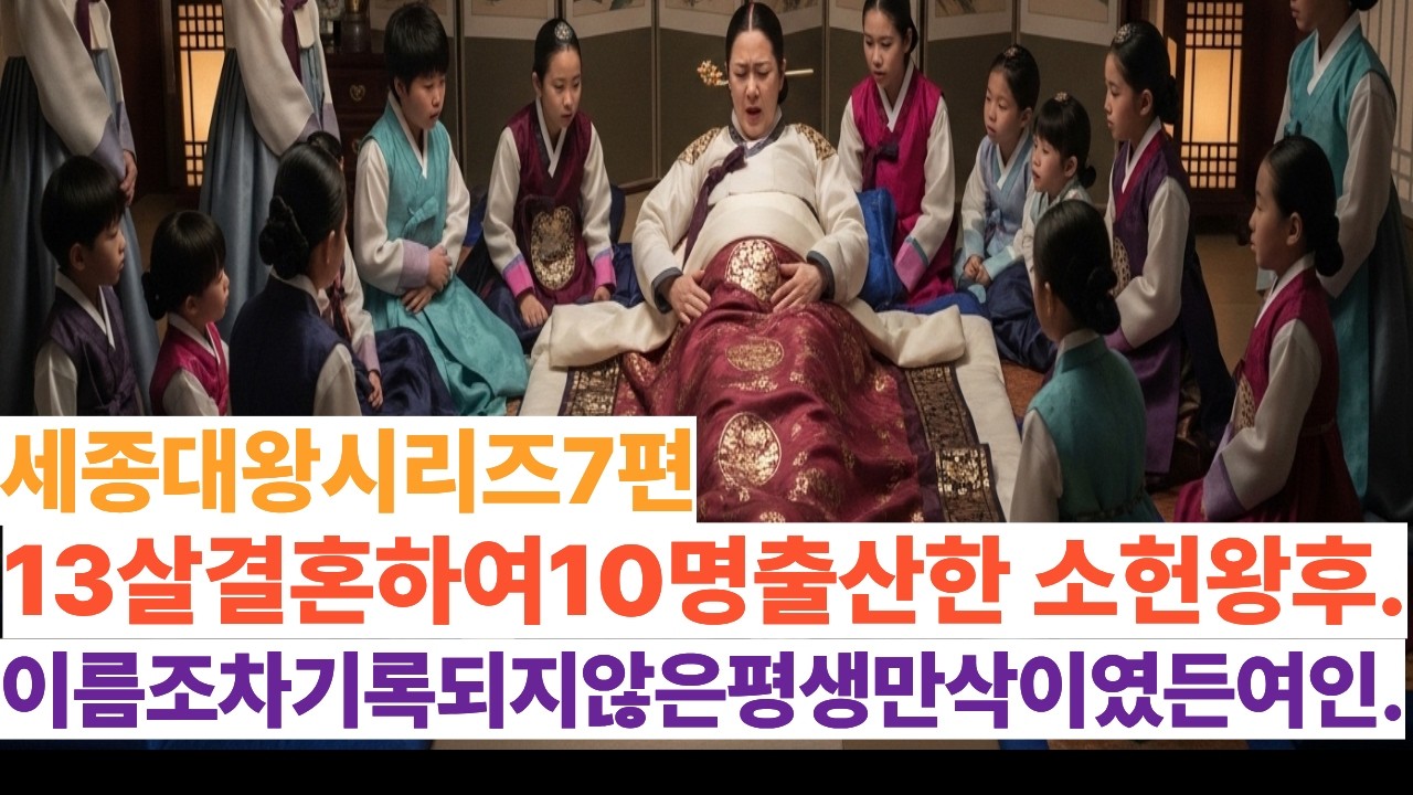 세종대왕뒤에 숨겨진 여인  세종대왕 시리즈7