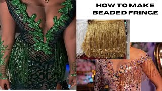 Beaded Fringe · How To Make A Techniques · Sewing on Cut Out + Keep · How  To by Lyric K.