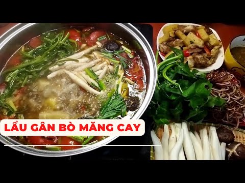 Video Lẩu gân bò măng cay thơm ngon nóng hổi - YouTube