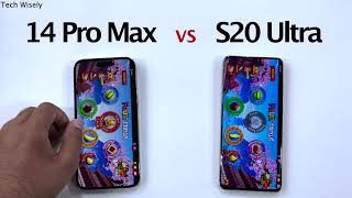 iPhone 14 Pro Max vs SAMSUNG S20 Ultra 5G - SPEED TEST