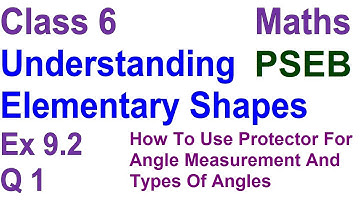 Q 1 | Ex 9.2 | Class 6 | Understanding Elementary Shapes | Chapter 9 | PSEB | Maths