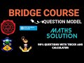 Bridge course maths questions solution with tricks   saint xaviers entrance 