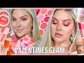 peach for valentines! 🍑 trying new makeup 🏹💗