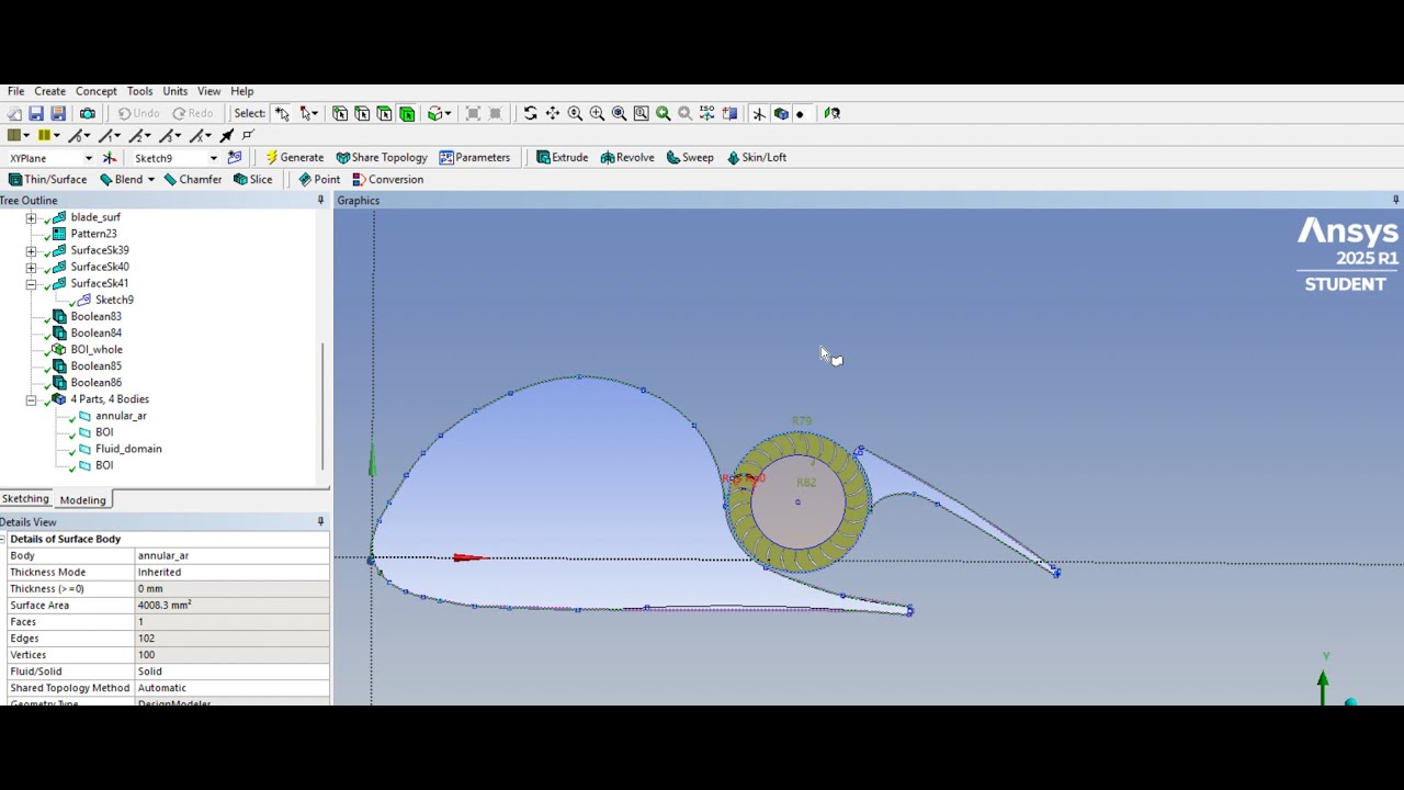 2D, Propulsive Cross Flow Fan in Airfoil Geometry using Ansys Fluent ...