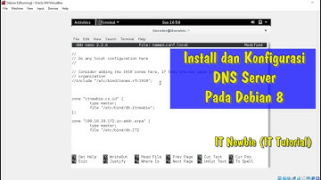 Cara Konfigurasi DNS Server Debian 8 menggunakan Bind9.