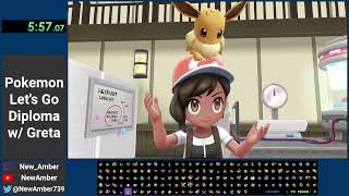 Pokemon Lets Go Diploma w/ GretaIceVixen in 5:01:50 (Eevee Side)