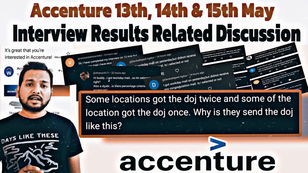 Accenture Interview Results & Joining Date Update | Rejection Mail ...