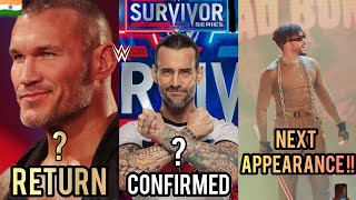 Randy Orton & CM Punk WWE Survivor Series Return 100% Confirmed ? Bad Bunny Next Match Revealed ?