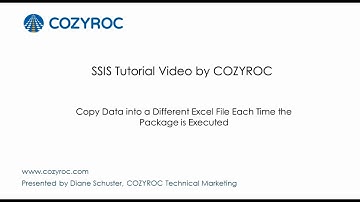 How to Write Data to a Different Excel File Each Time the Package is Executed - #SSIS tutorials