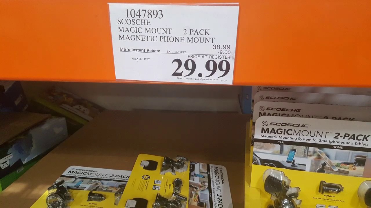 Costco Scosche Magic Mount 2 Pack Phone Mount 29!!! YouTube