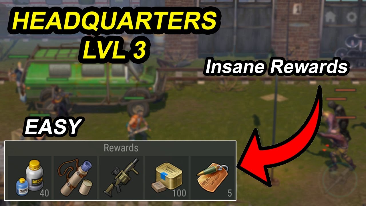 HEADQUARTERS LVL 3 / New Location / insane Loot / Wall LVL 3 