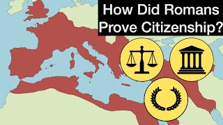 How did people prove citizenship in Ancient Rome?