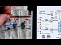 NPN BJT AND Gate circuit with 2N3904 Bipolar Junction Transistors Learning Electronics Lesson 0045