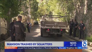 Hollywood Hills Mansion filled with squatters