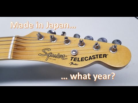 A Very Sweet Japanese Vintage Squier Telecaster  - what year was it made?