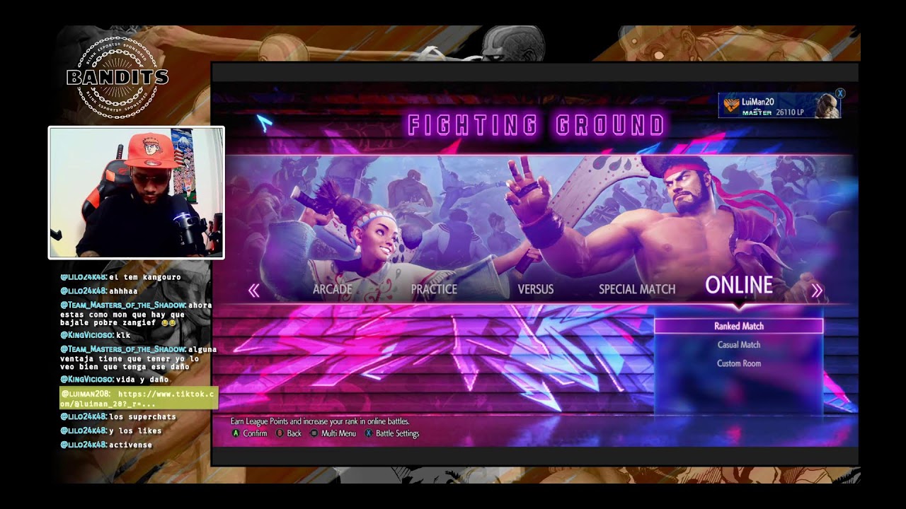 LuiMan20 is online - Sagat, Bison or Dhalsim ??