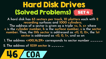 Hard Disk Drives (Solved Problems) - Set 4