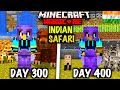 I Survived 400 Days In Indian Safari | Minecraft Hardcore