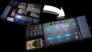 A PEDALBOARD to go in a BACKPACK? - HX Effects pedalboard build