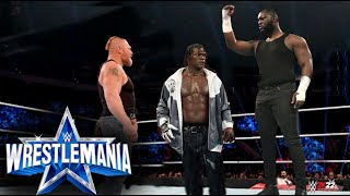 FULL MATCH :  Brock lesanar vs Omos &amp;  R-truth - WWE Wrestlemania 2023