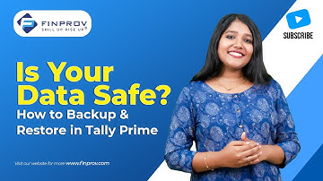 How to Backup and Restore in Tally Prime ?