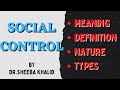 Sociology social control 