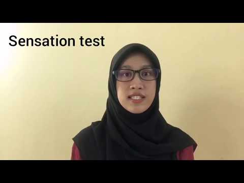 Electrotherapeutic : Hot and cold sensation test