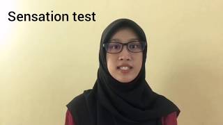 Electrotherapeutic : Hot and cold sensation test