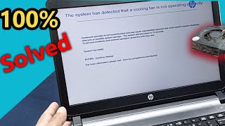 How to fix 90B system fan error Hp laptop || Cooling fan Error