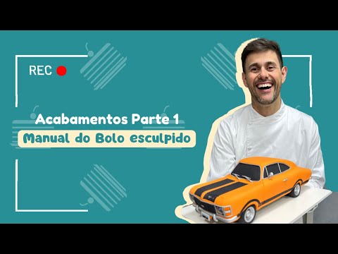 Bolo em formato de carro Acabamentos parte 1