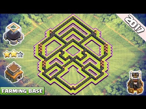 Clash Of Clans Town Hall 8 TH8 Dark Elixir Farming Base 2017 ♦ Dark Elixir Protected TH8 Farming Bas