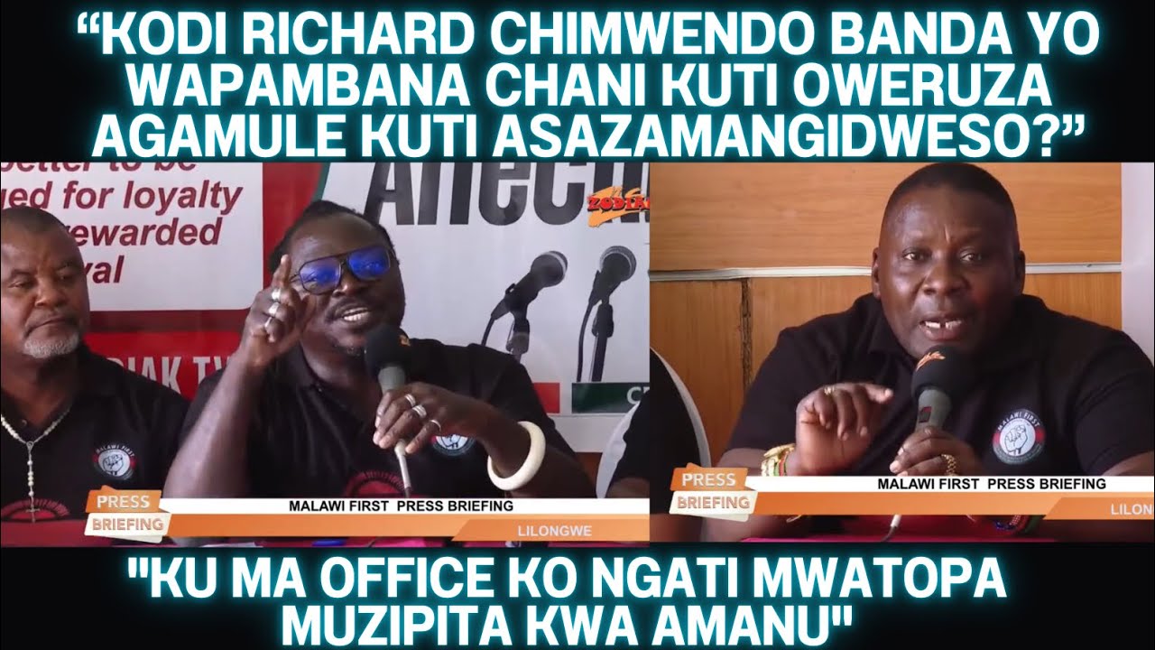 ZIKUCHITKA POMPANO BON KALINDO NDI BUNGWE LAKE LIJA AKUULURA ZOBISIKA IZI PA PRESS BRIEFING KWACHEMA